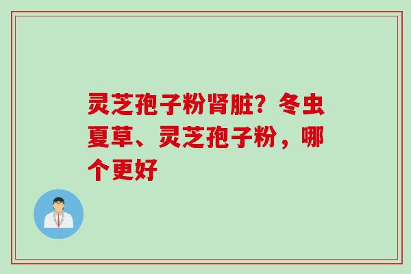 灵芝孢子粉肾脏？冬虫夏草、灵芝孢子粉，哪个更好