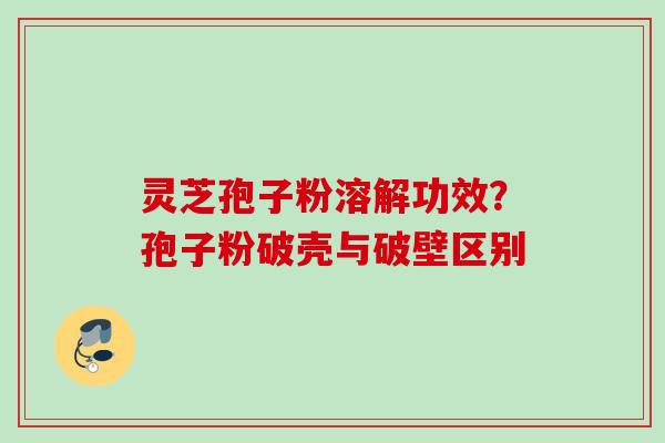 灵芝孢子粉溶解功效？孢子粉破壳与破壁区别