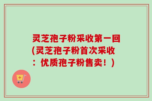 灵芝孢子粉采收第一回(灵芝孢子粉首次采收：优质孢子粉售卖！)