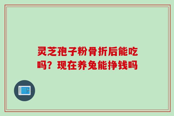 灵芝孢子粉骨折后能吃吗？现在养兔能挣钱吗