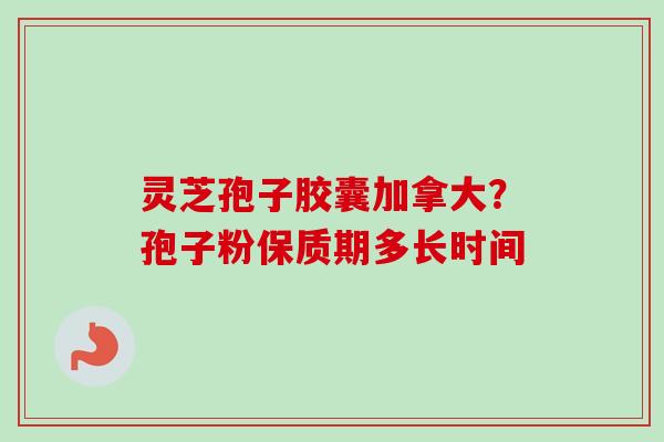 灵芝孢子胶囊加拿大？孢子粉保质期多长时间