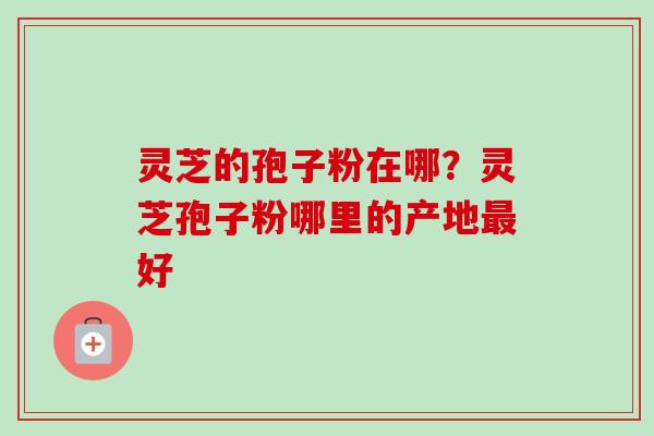 灵芝的孢子粉在哪？灵芝孢子粉哪里的产地好