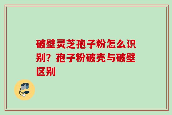 破壁灵芝孢子粉怎么识别？孢子粉破壳与破壁区别