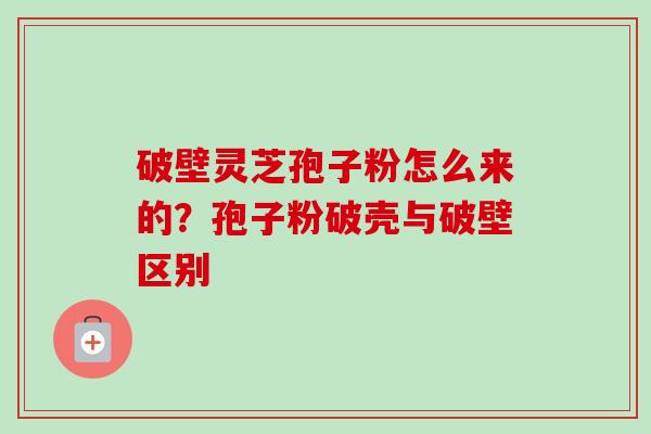 破壁灵芝孢子粉怎么来的?孢子粉破壳与破壁区别 破壁灵芝孢子粉怎么来的?孢子粉破壳与破壁区别