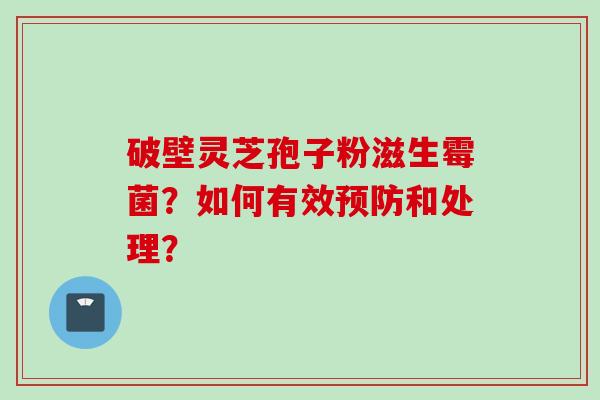 破壁灵芝孢子粉滋生霉菌？如何有效预防和处理？