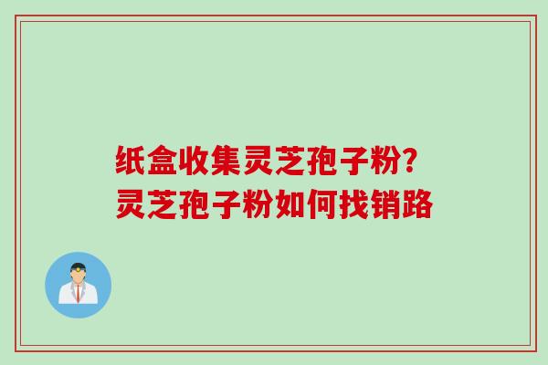 纸盒收集灵芝孢子粉？灵芝孢子粉如何找销路