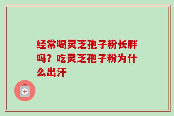 经常喝灵芝孢子粉长胖吗？吃灵芝孢子粉为什么出汗