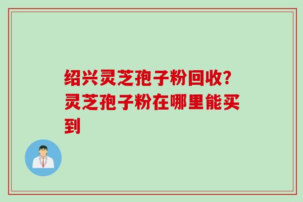 绍兴灵芝孢子粉回收？灵芝孢子粉在哪里能买到