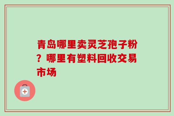 青岛哪里卖灵芝孢子粉？哪里有塑料回收交易市场