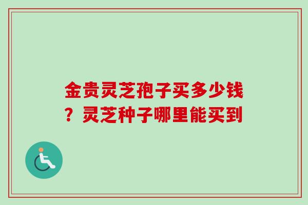 金贵灵芝孢子买多少钱？灵芝种子哪里能买到