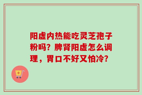 阳虚内热能吃灵芝孢子粉吗？脾肾阳虚怎么调理，胃口不好又怕冷？