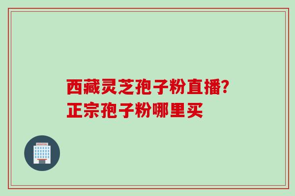 西藏灵芝孢子粉直播？正宗孢子粉哪里买
