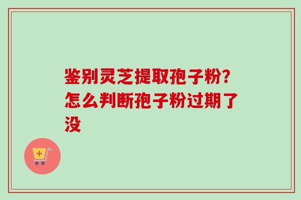 鉴别灵芝提取孢子粉？怎么判断孢子粉过期了没