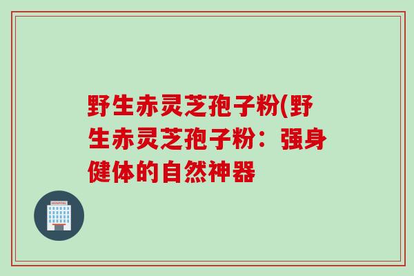 野生赤灵芝孢子粉(野生赤灵芝孢子粉：强身健体的自然神器