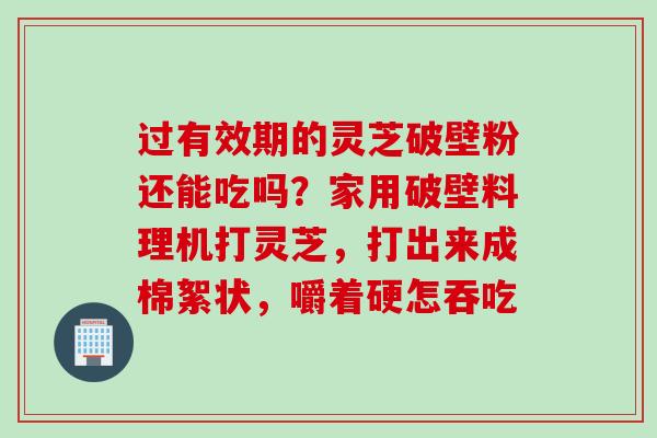 过有效期的灵芝破壁粉还能吃吗？家用破壁料理机打灵芝，打出来成棉絮状，嚼着硬怎吞吃