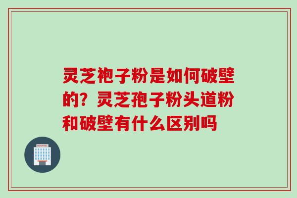灵芝袍子粉是如何破壁的?灵芝孢子粉头道粉和破壁有什么区别吗 灵芝袍子粉是如何破壁的?灵芝孢子粉头道粉和破壁有什么区别吗
