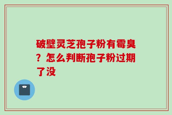 破壁灵芝孢子粉有霉臭？怎么判断孢子粉过期了没