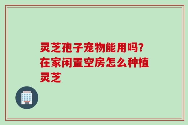 灵芝孢子宠物能用吗？在家闲置空房怎么种植灵芝