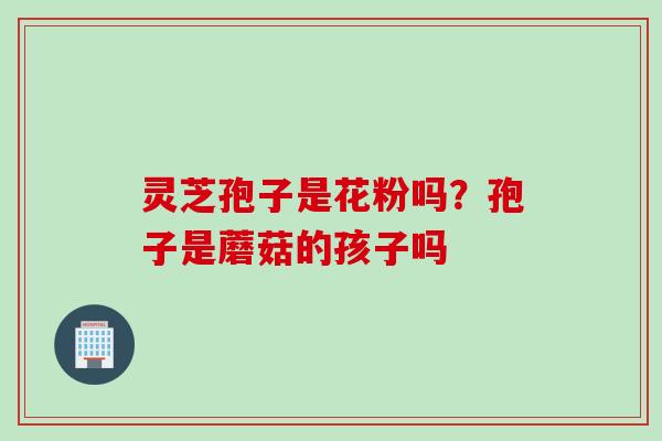 灵芝孢子是花粉吗？孢子是蘑菇的孩子吗