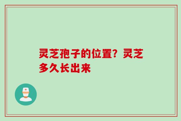 灵芝孢子的位置？灵芝多久长出来