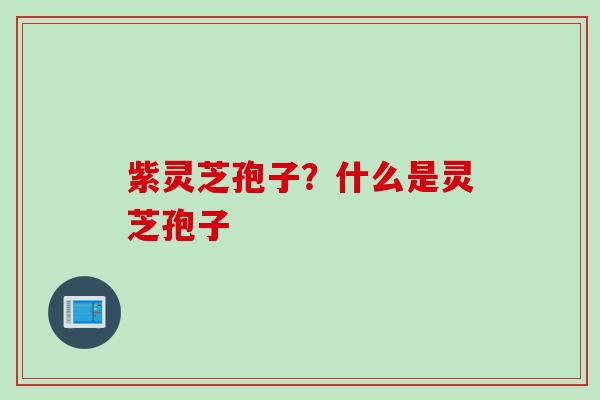 紫灵芝孢子？什么是灵芝孢子