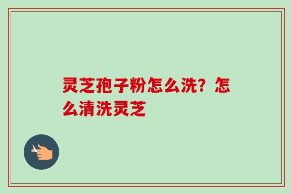 灵芝孢子粉怎么洗？怎么清洗灵芝