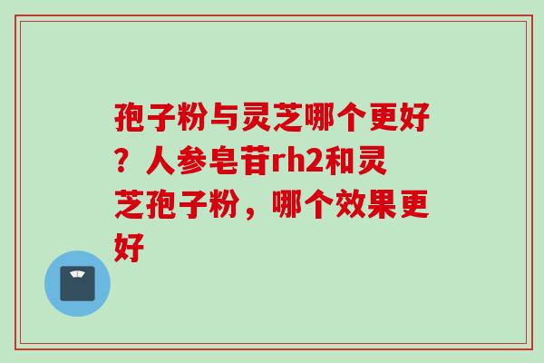 孢子粉与灵芝哪个更好？人参皂苷rh2和灵芝孢子粉，哪个效果更好