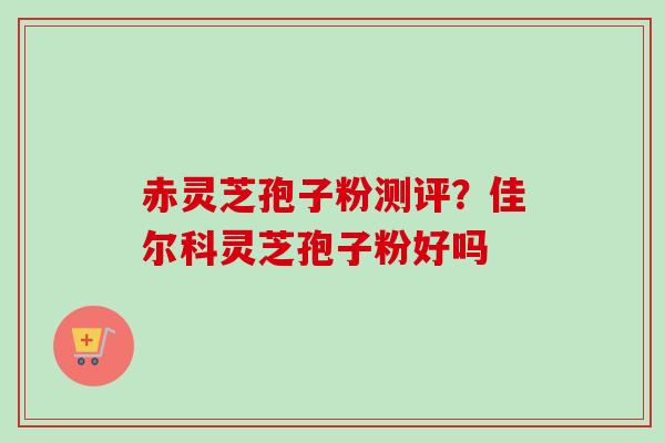 赤灵芝孢子粉测评？佳尔科灵芝孢子粉好吗