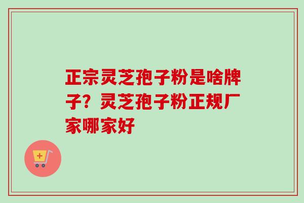 正宗灵芝孢子粉是啥牌子?灵芝孢子粉正规厂家哪家好 正宗灵芝孢子粉是啥牌子?灵芝孢子粉正规厂家哪家好