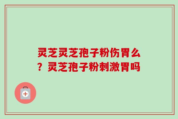 灵芝灵芝孢子粉伤胃么？灵芝孢子粉刺激胃吗