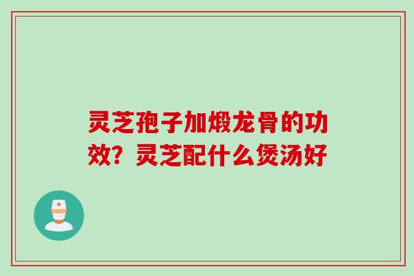灵芝孢子加煅龙骨的功效？灵芝配什么煲汤好