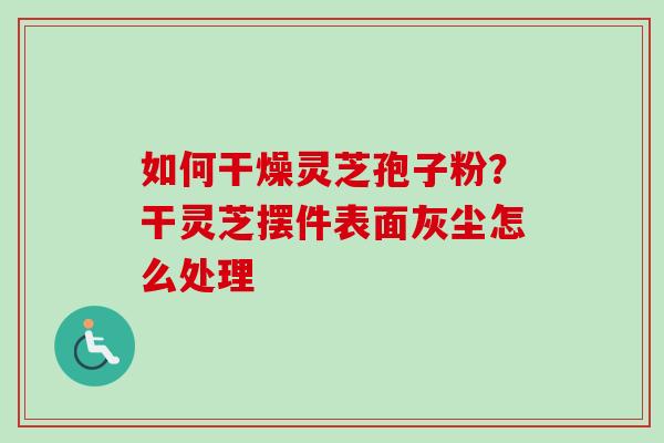 如何干燥灵芝孢子粉？干灵芝摆件表面灰尘怎么处理