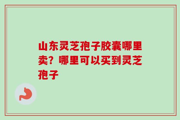 山东灵芝孢子胶囊哪里卖？哪里可以买到灵芝孢子