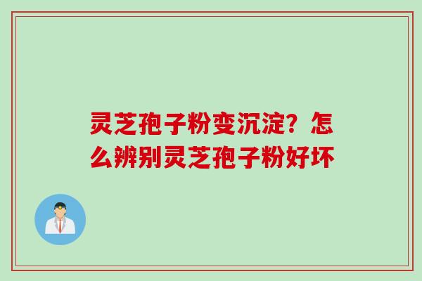灵芝孢子粉变沉淀？怎么辨别灵芝孢子粉好坏