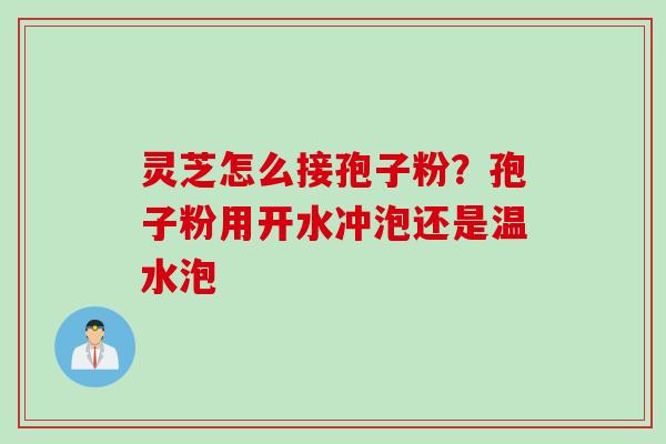 灵芝怎么接孢子粉？孢子粉用开水冲泡还是温水泡