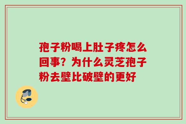 孢子粉喝上肚子疼怎么回事？为什么灵芝孢子粉去壁比破壁的更好