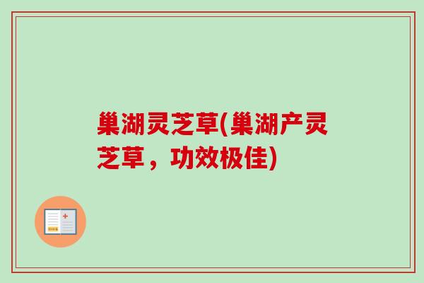 巢湖灵芝草(巢湖产灵芝草,功效极佳) 巢湖灵芝草(巢湖产灵芝草,功效极佳)