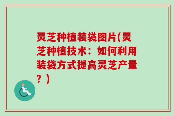 灵芝种植装袋图片(灵芝种植技术：如何利用装袋方式提高灵芝产量？)