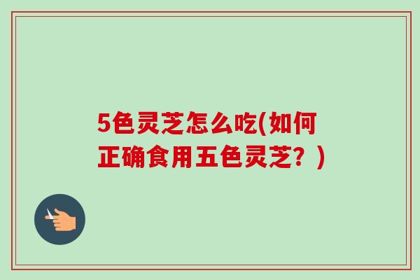 5色灵芝怎么吃(如何正确食用五色灵芝？)