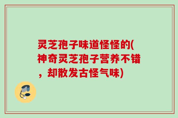 灵芝孢子味道怪怪的(神奇灵芝孢子营养不错，却散发古怪气味)