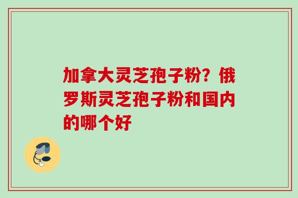 加拿大灵芝孢子粉？俄罗斯灵芝孢子粉和国内的哪个好