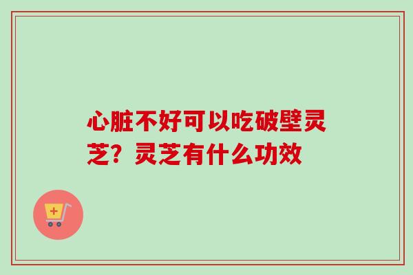 不好可以吃破壁灵芝?灵芝有什么功效 不好可以吃破壁灵芝?灵芝有什么功效