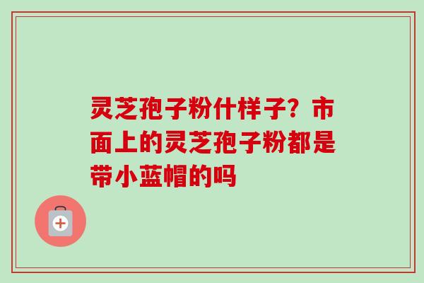 灵芝孢子粉什样子？市面上的灵芝孢子粉都是带小蓝帽的吗