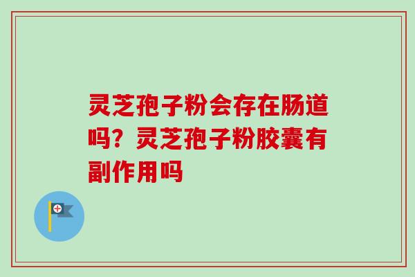 灵芝孢子粉会存在肠道吗?灵芝孢子粉胶囊有副作用吗 灵芝孢子粉会存在肠道吗?灵芝孢子粉胶囊有副作用吗