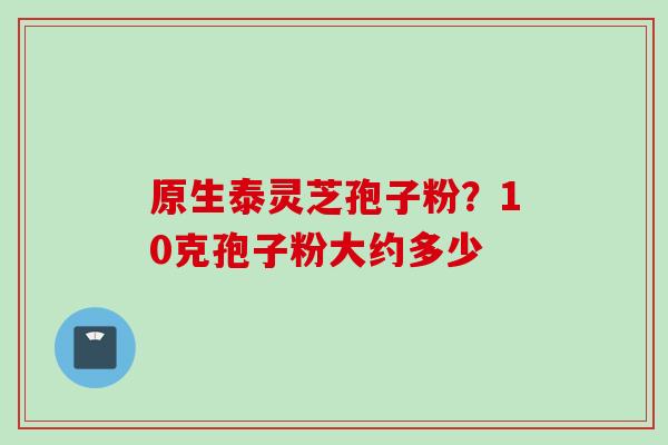 原生泰灵芝孢子粉？10克孢子粉大约多少