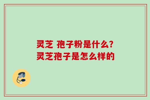 灵芝 孢子粉是什么？灵芝孢子是怎么样的