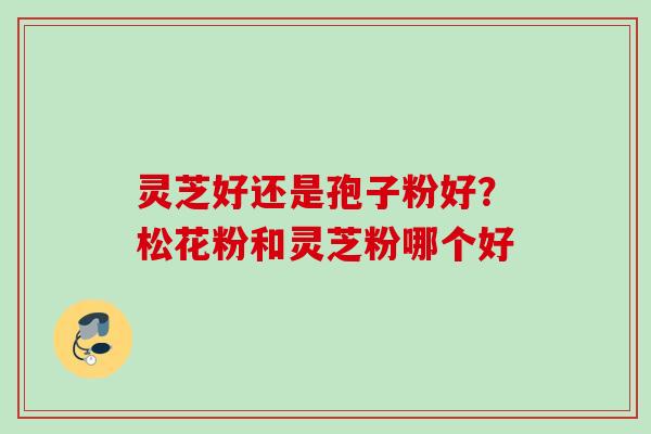灵芝好还是孢子粉好?松花粉和灵芝粉哪个好 灵芝好还是孢子粉好?松花粉和灵芝粉哪个好