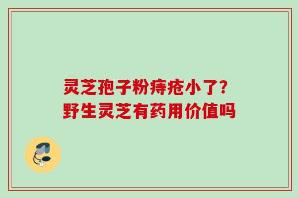 灵芝孢子粉痔疮小了？野生灵芝有药用价值吗