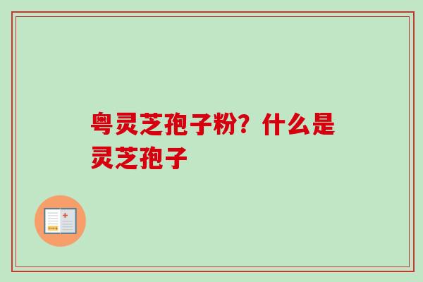 粤灵芝孢子粉?什么是灵芝孢子 粤灵芝孢子粉?什么是灵芝孢子