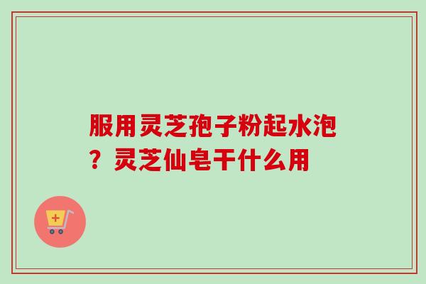 服用灵芝孢子粉起水泡？灵芝仙皂干什么用